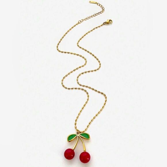 Cherry Pendant Necklace #1590 - Picture 2 of 5